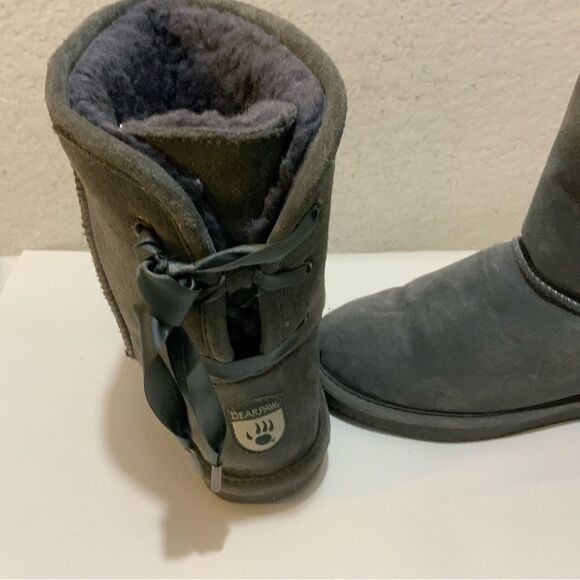 Bearpaw Phylly Boots with lace-up back size 8 - Picture 8 of 15